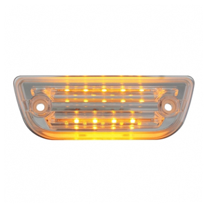 Surface-Mount 4-5/8" LED Cab Light - 9 Diodes (Amb w/ Clr Lens)