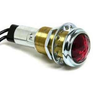 Double-Contact Insulated Pilot Light w/ Red Lens