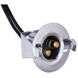 Universal 2-Wire Taillight Socket Pigtail Connector for 7/8" To 1-1/8" Hole