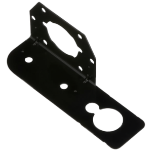 Black Steel Mounting Bracket for 6-Way Trailer Connector Sockets