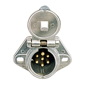 7-Way Socket Replacement Cover Kit w/ Door, Hinge-Pin, and Spring