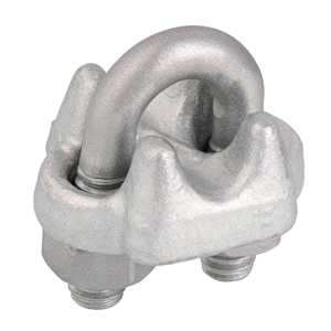 Galvanized Drop-Forged Wire Rope Clip - 1/4"