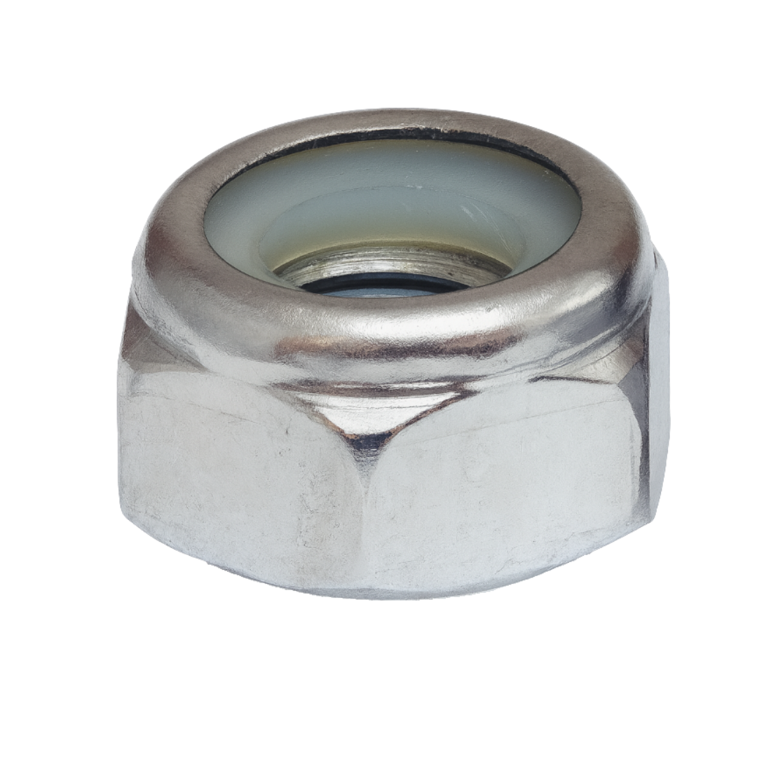 M8-1.25 Stainless Steel Nylon Lock Nut – Metric Coarse Thread, Self-Locking Nut