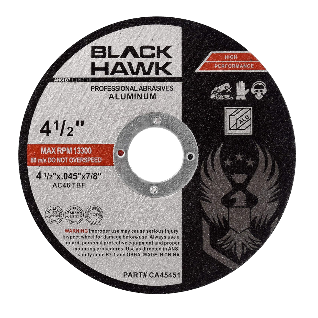 4-1/2" x .045" x 7/8" Cut-Off Wheel – Type 1 Flat – 46 Grit