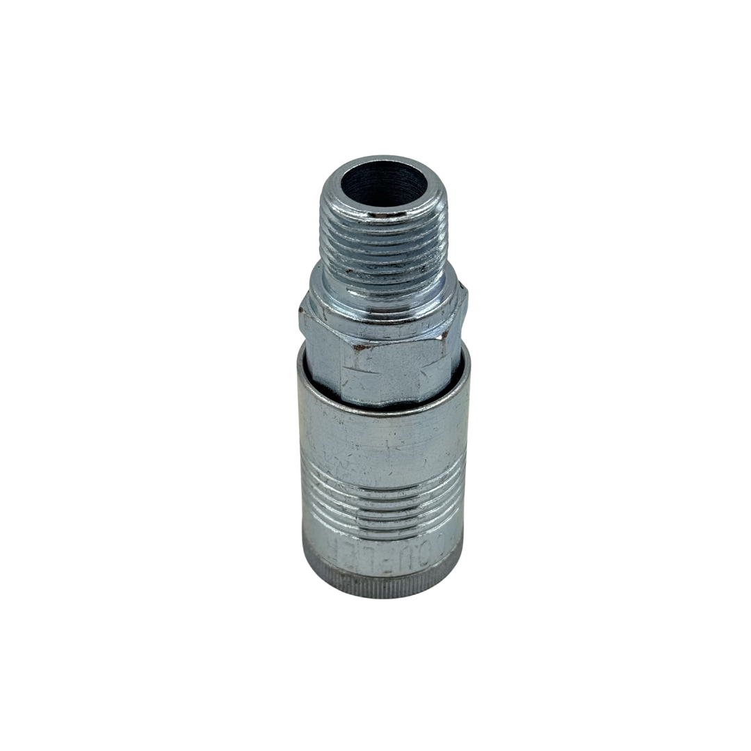 Pneumatic Coupler — High-Flow, 1/2 in Basic Flow, 1/2 in Male NPT, Steel, 300 psi, 99 SCFM (1816)