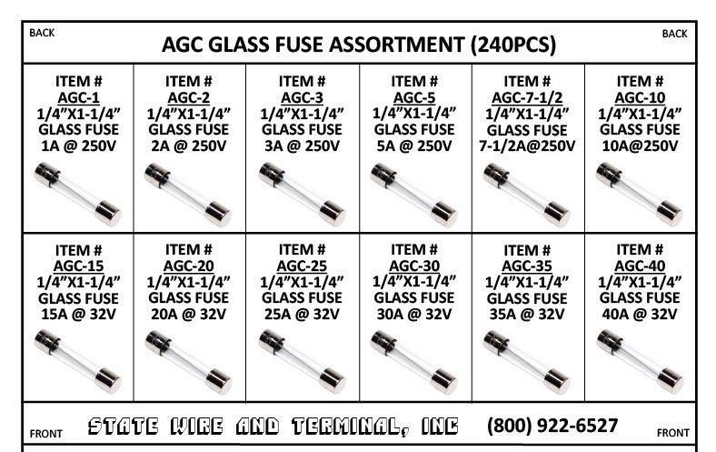 AGC Series Glass Fuse Kit
