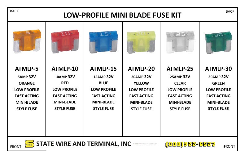 ATM Low-Profile Mini Blade Fuse Kit