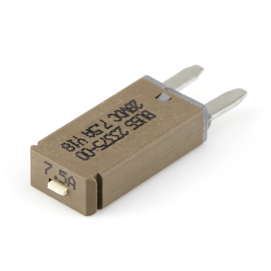 ATM Ultra-Thin Manual Reset Circuit Breaker – 7-1/2A, 2 Blades, Type III (Brown)