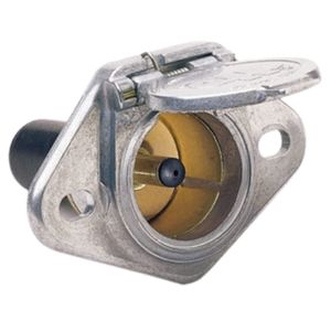 1-Way Zinc Diecast Trailer Connector Socket