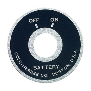 Face Plate For Master Disconnect Switch