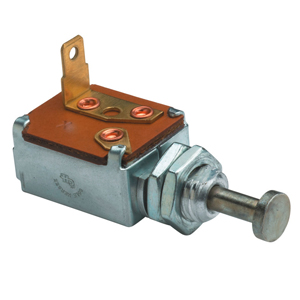 Momentary Door Push-Button Switch – SPST, On-(Off), 1 Blade