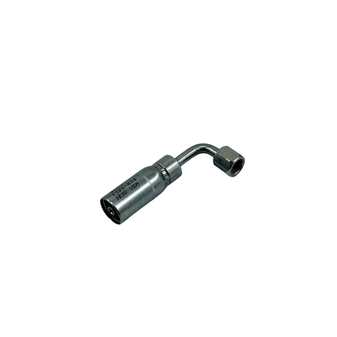 IC 37° Female 90° Swivel Elbow – 1/4" Hose, 7/16"-20 Thread, Carbon Steel