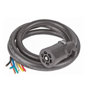 7-Way Molded Trailer End Connector with Cable