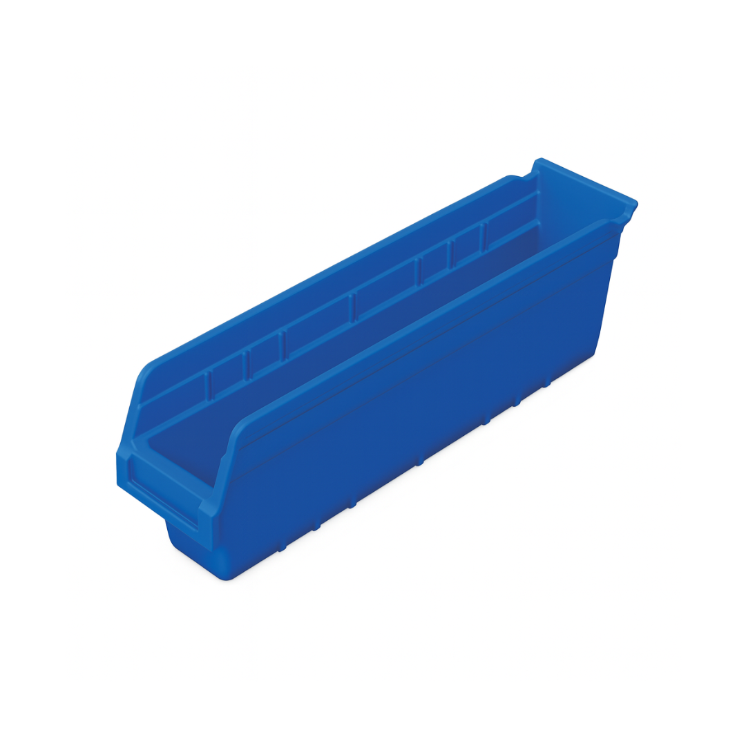 Heavy-Duty 6-In ShelfMax Plastic Bin 17-7/8-In