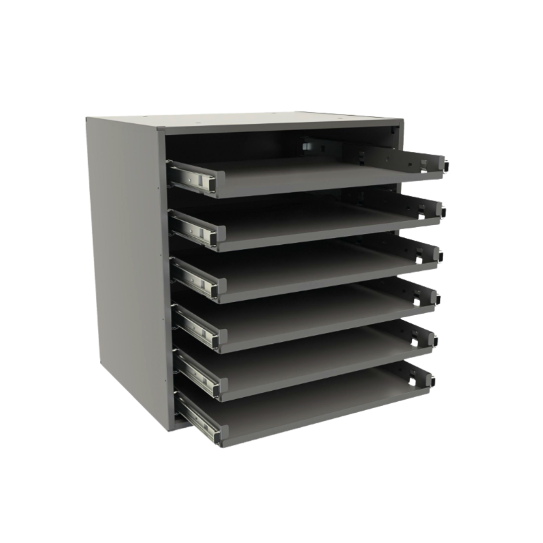 Small Bearing Slide Rack, Six-Box Steel 308B-95
