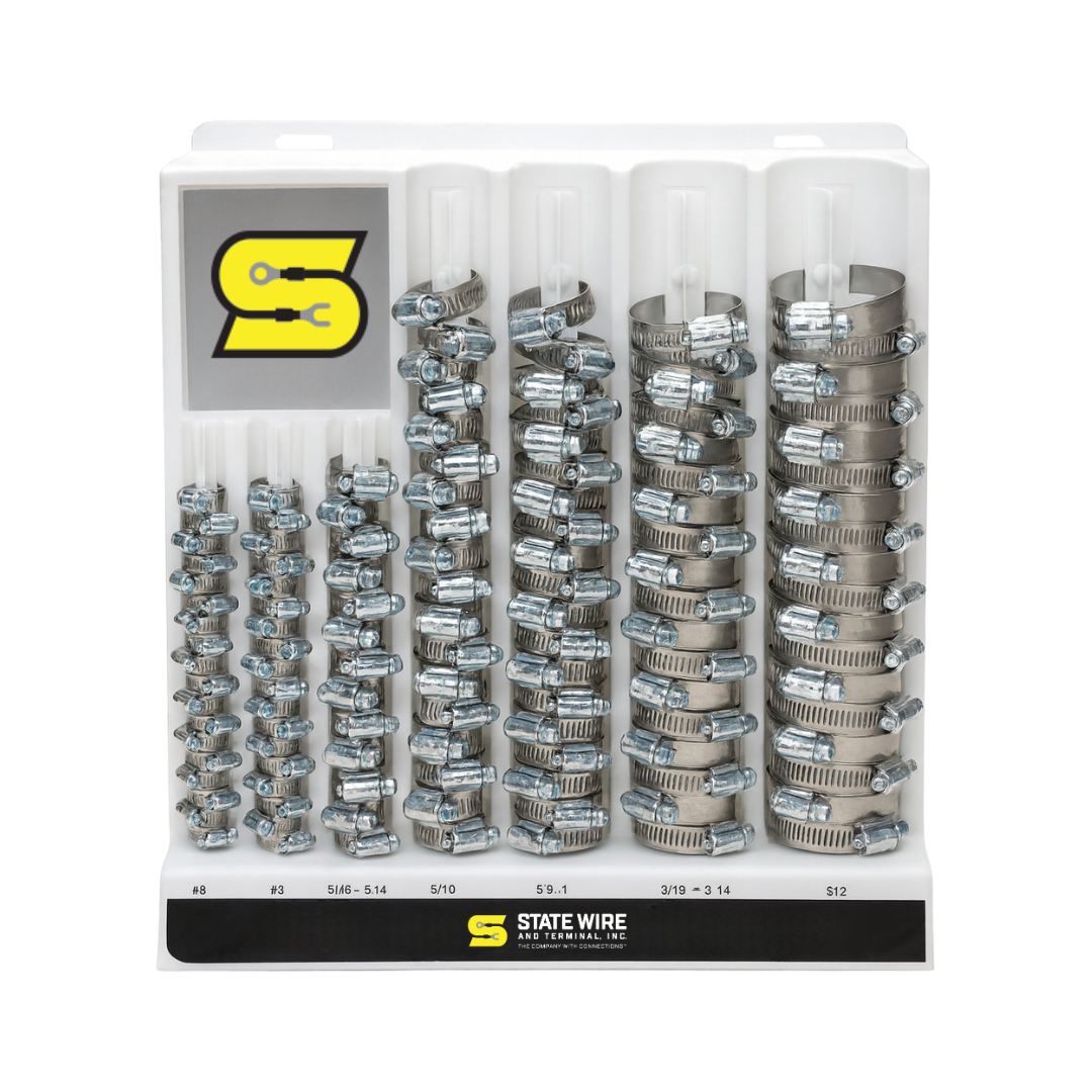 High-Impact Resin Hose Clamp Display Rack