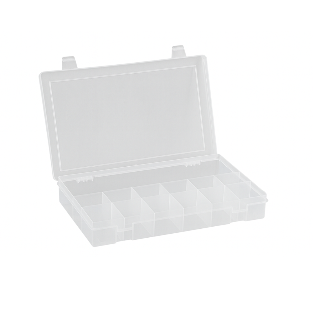 Small 13-Compartment Plastic Storage Box