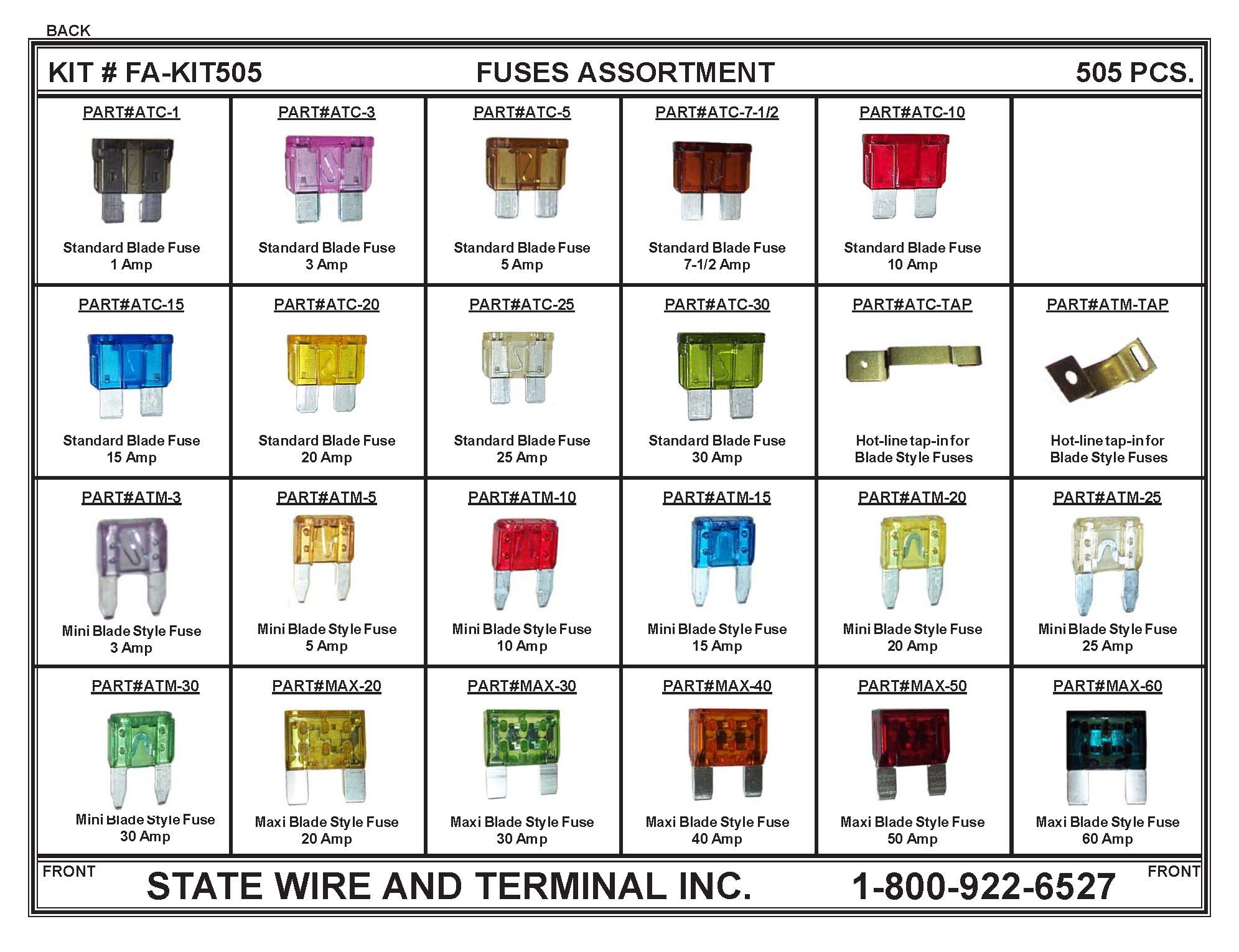 505 Blade Fuse Assortment