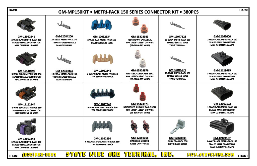 Metri-Pack 150 Series Connector 380 Piece Kit