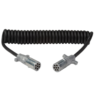 UltraLink™ 15' Coiled HD Trailer Wiring Power Cord