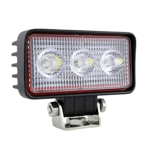 BriteZone™ Bracket-Mount Hardwired 3" LED Flood Work Light - 3 LEDs, 10-30V, 880 lm (Wht)