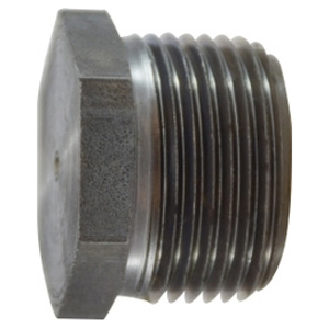 Black Pipe Steel Hex Head Plug