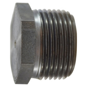 Black Pipe Steel Hex Head Plug