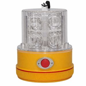 Mag-Mount Tall Triple-Flash LED Personal Safety Light w/ Photocell and 75lb Pull Mag Base - 24 LEDs, 60FPM, 2 D-Batt  (Wht)