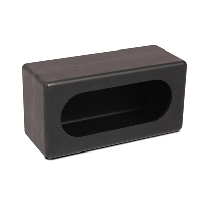 Mounting Box - Enclosed Plastic Oval With One Hole