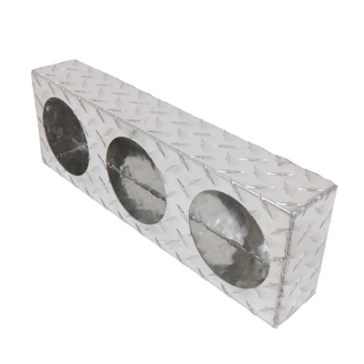 Aluminum Mounting Box for Three 4" Round Lights