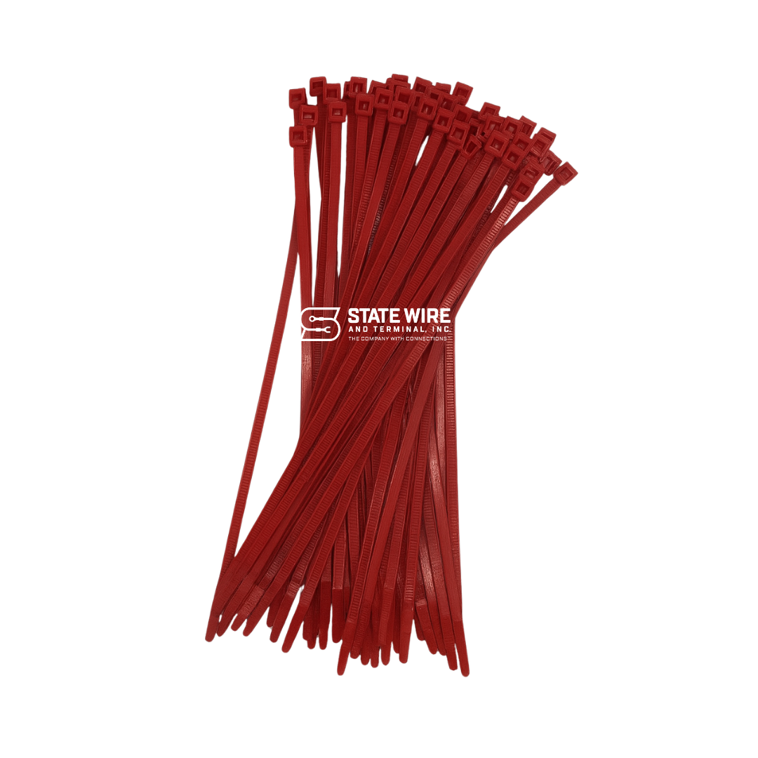 Nylon Cable Tie 7.56" – 50 lb Tensile Strength (Red)