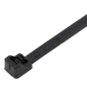 Releasable Cable Tie 8.5" – 40 lb Tensile Strength (Black)