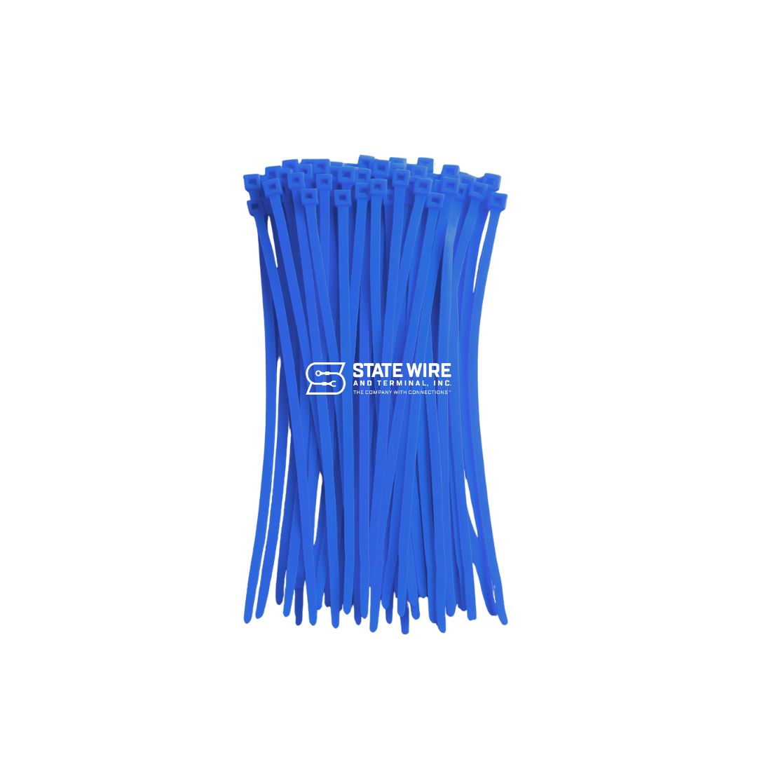 Nylon Cable Tie 7.56" – 50 lb Tensile Strength (Blue)