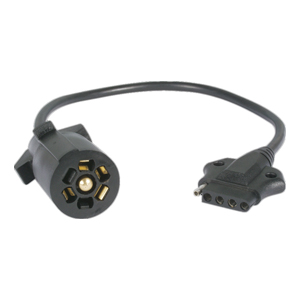 Optronics® 5-Way Flat to 7-Way Round Adapter