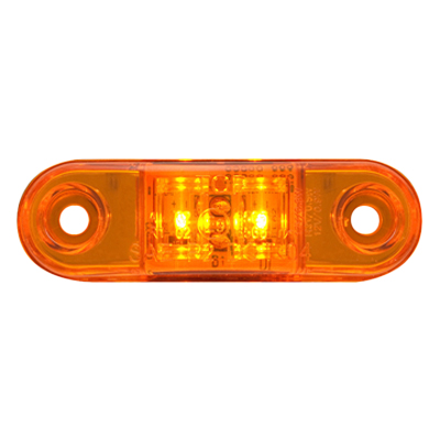 Optronics® LED Yellow Marker/Clearance Light, .180" Male Bullet - MCL15 Series