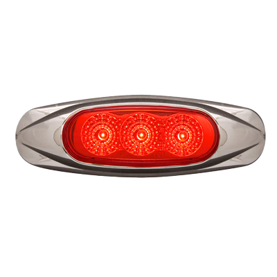 LED Miro-Flex™ 3-LED Red Marker/Clearance Light - MCL17/19 Series