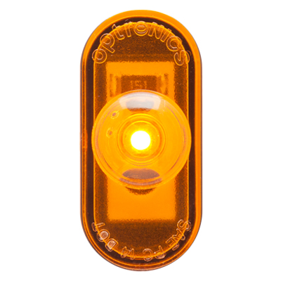 Optronics® LED Yellow PC Rated Marker/Clearance Light - .180" Male Bullet - MCL290 Series