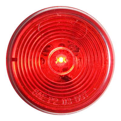 FLEET Count™ Red 2" Marker/Clearance Light - Weathertight Connection - MCL56 Grommet Series