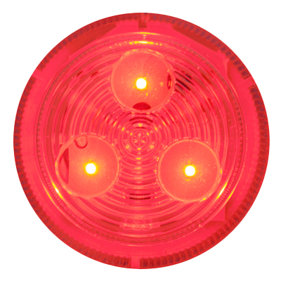 Optronics® LED Clear Lens Red 2.5" Marker/Clearance Light - MCL57 Series