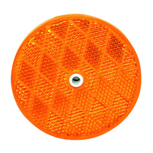 Optronics® Round Yellow Center-Mount Reflector - RE 13/35 Series