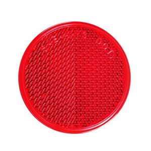 Optronics® Round Red Self Adhesive Reflector - RE21/37 Series