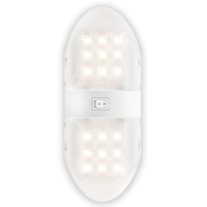 Optronics® 18-LED RV Double Fixture Interior Light - On/Off Switch - RVIL33/34 Series