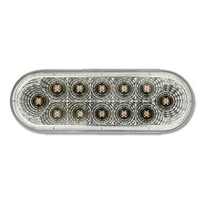 Optronics® Micro-Flex™ 6" Oval Sealed Red Diodes, Clear Lens LED Light