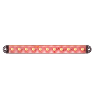 Optronics® LED Clear Lens, Red Thinline Stop/Turn/Tail Light, Hard Wired