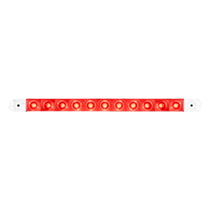 Optronics® 11-LED Clear Lens, Red LED Thinline Stop/Turn/Tail Light, Hard Wired