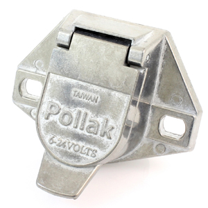 7-Way Supplementary ISO Zinc Diecast Car-Side Trailer Connector Socket