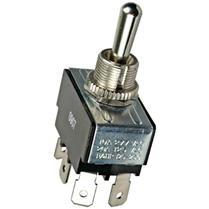 Toggle Switch – DPDT, On-Off-On, 6 Blades
