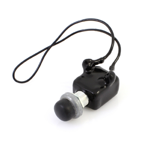 Momentary Push-Button Switch – SPST, Off-(On), Wire Loop