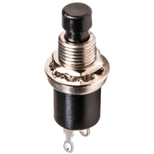 Momentary Push-Button Switch – SPST, Off-(On), Solder Lug