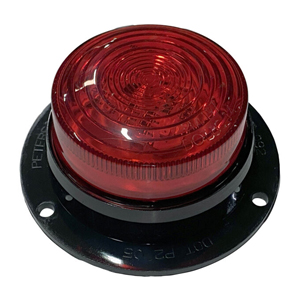 Peterson® 2.5" Round Red LED PC-Rated Clearance and Side Marker Flange Light